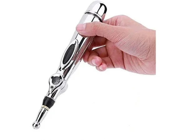 Stilou electric pentru Masaj, Electrostimulare, Acupunctura fara ace, 9 Viteze, 3 Capete - imagine 2