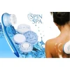 Perie rotativa pentru corp, Spin Spa, Plastic, 5 accesorii, Alb/Albastru - imagine 2