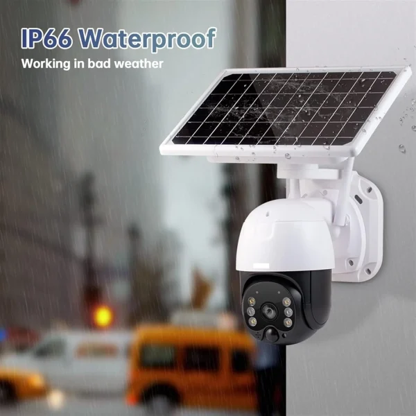 Camera de supraveghere wireless 5MP cu panou solar si rotire 355°, protectie IP66, infrarosu, WiFi/4G - imagine 5