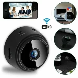 Camera de supraveghere  A9, Senzor de miscare, 1080p, Wi-Fi, 32GB, 4.5 x 5 cm, Negru
