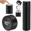 Termos smart cu afisaj led, indicator temperatura, 500 ml, negru, otel inoxidabil