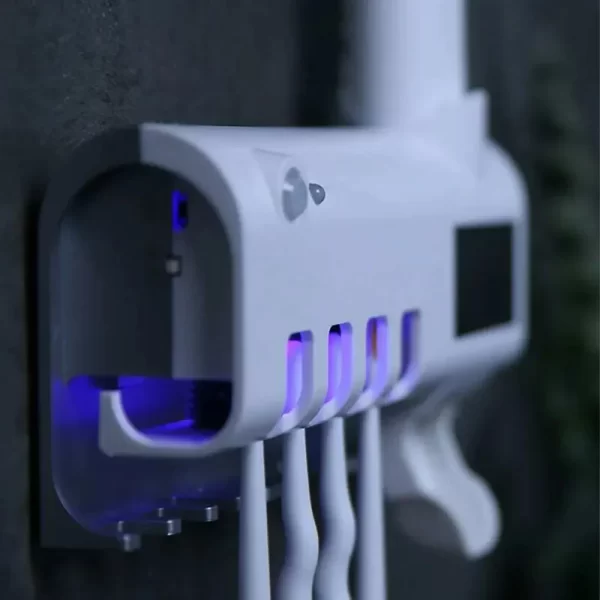 Dozator pentru pasta de dinti si sterilizator UV pentru periute - imagine 3