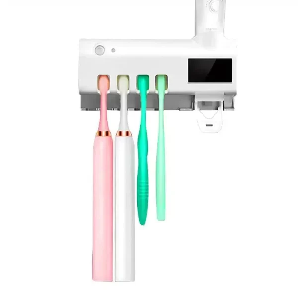Dozator pentru pasta de dinti si sterilizator UV pentru periute - imagine 4