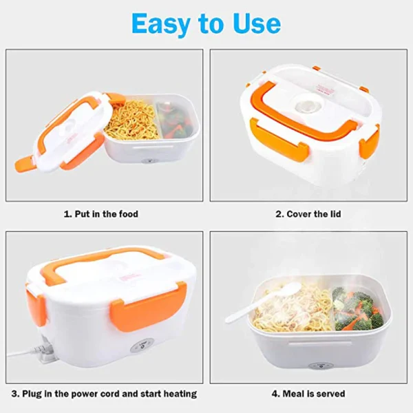Caserola electrica pentru incalzire mancare, Lunchbox - imagine 7