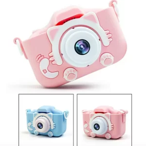 Camera foto copii, 4GB SD card 1080P HD, 23 milioane pixeli, 2.0 inch, 600 mAh, WaltStore®, 3 ani+, Roz