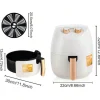 Friteuza Air Fryer Blasko 5232W cu Aer Cald, Fara Ulei, Capacitate 5.8L, 1500W, Alb - imagine 5