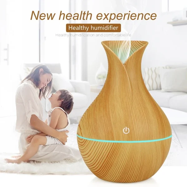 Umidificator, purificator aer, difuzor, aromatizator, ultrasunete,led 7 culori - imagine 2