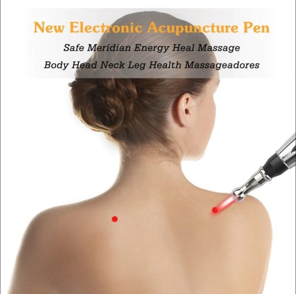 Stilou electric pentru Masaj, Electrostimulare, Acupunctura fara ace, 9 Viteze, 3 Capete - imagine 9