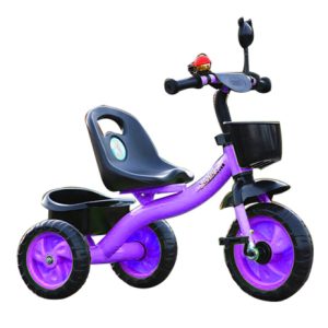 Tricicleta cu pedale pentru copii 2-5 ani, mov