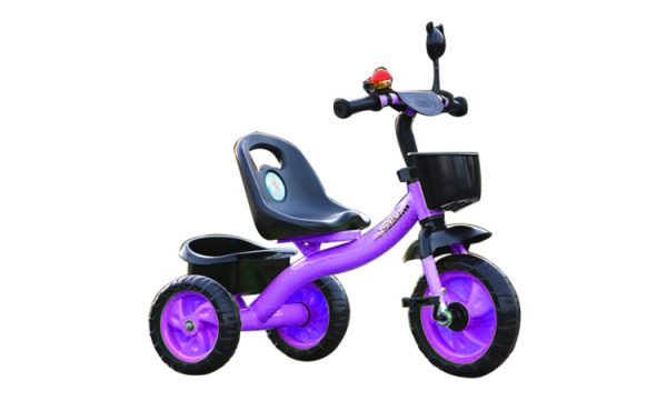 Tricicleta cu pedale pentru copii 2-5 ani, mov