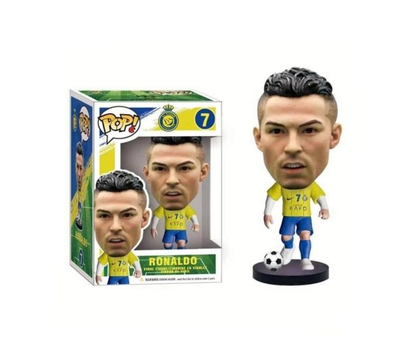 Figurina Fotbalist, Ronaldo, galben/bleu, 11 cm