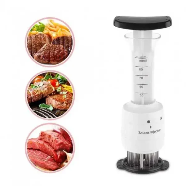 Fragezitor de carne cu injector pentru sos, 2 trepte de injectare - imagine 8