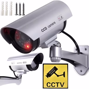 Camera de supraveghere falsa, pentru exterior, cu led indicator