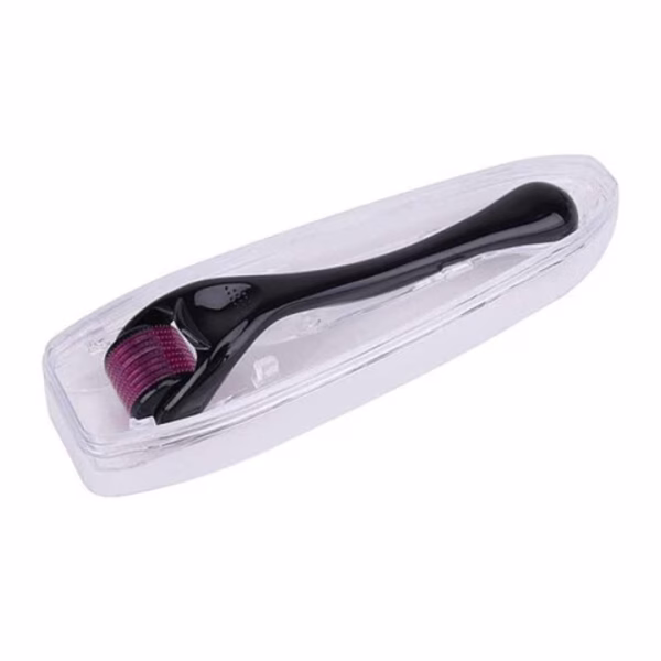 Rola Dermatologica, Dermaroller DRS, Impotriva caderii parului, Vergeturilor, Cicatricilor, Ridurilor, Contine Carcasa Protectoare de impuritati, 540 ace din Titan, 1.5 mm, Unisex - imagine 4