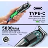 Aparat de tuns reincarcabil V075, USB, 600mAh, accesorii incluse - imagine 9