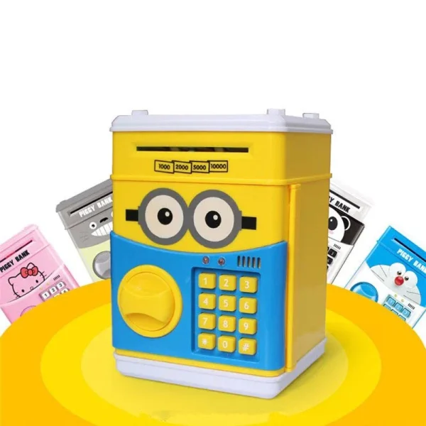 Pusculita interactiva pentru copii tip seif cu cifru - imagine 4