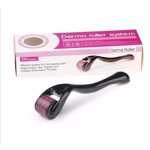 Rola Dermatologica, Dermaroller DRS, Impotriva caderii parului, Vergeturilor, Cicatricilor, Ridurilor, Contine Carcasa Protectoare de impuritati, 540 ace din Titan, 1.5 mm, Unisex - imagine 6