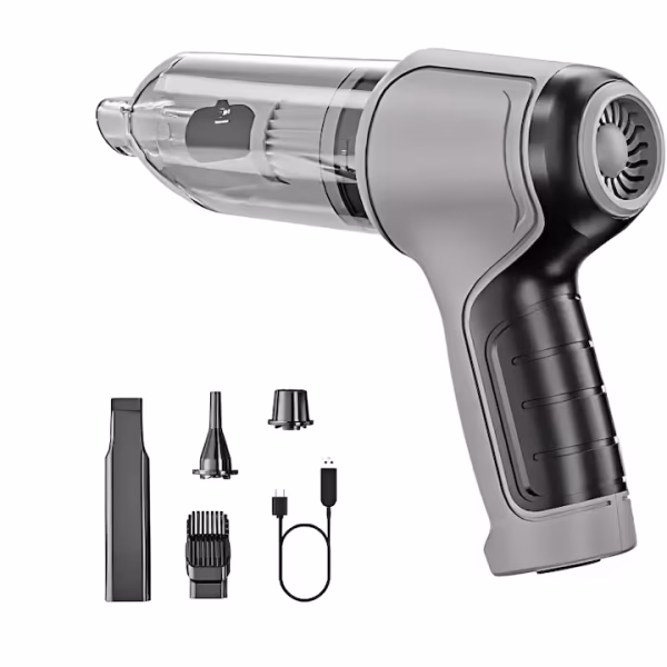 Aspirator Portabil 3 In 1, Aspirare si Suflare, Utilizabil Casa si Masina, 120 W, Acumulator Incarcare USB C