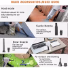 Aspirator Portabil 3 In 1, Aspirare si Suflare, Utilizabil Casa si Masina, 120 W, Acumulator Incarcare USB C - imagine 5