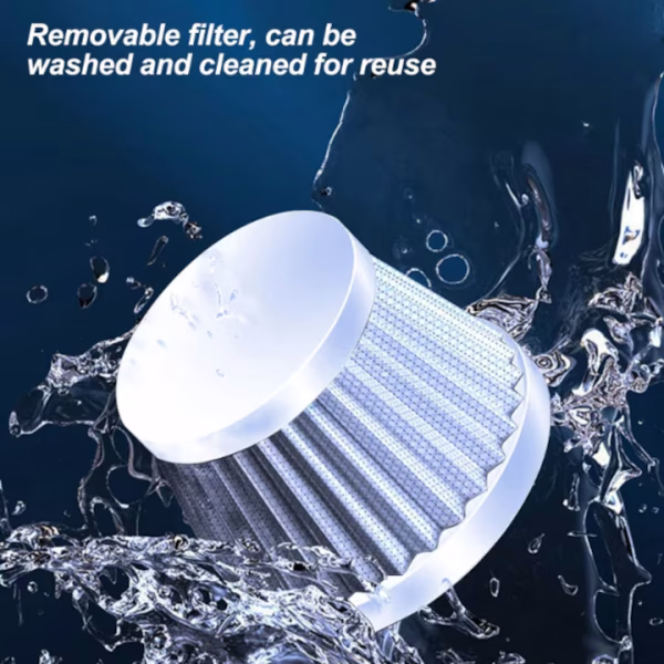 Aspirator Portabil 3 In 1, Aspirare si Suflare, Utilizabil Casa si Masina, 120 W, Acumulator Incarcare USB C - imagine 6