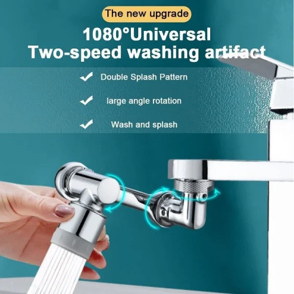 Extensie rotativa 1080° robinet, moduri multiple de curgere a apei - imagine 13