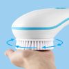 Perie rotativa pentru corp, Spin Spa, Plastic, 5 accesorii, Alb/Albastru - imagine 6