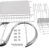 Suport pentru uscarea vaselor, tacamuri si pahare, Inox, Argintiu - imagine 8