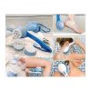Perie rotativa pentru corp, Spin Spa, Plastic, 5 accesorii, Alb/Albastru - imagine 9