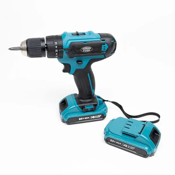 Autofiletanta Percutie (Bormasina) 24V Trusa 30 Accesorii 2 Acumulatori 5A - imagine 2