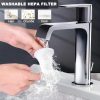 Aspirator Auto 6 in 1, pentru Casa, Masina, Calculator, Birou, Putere 100W, Eficienta Mare, Functii de Aspirare, Suflare, Vidare, Filtru HEPA, Perie Detailing, Negru - imagine 3