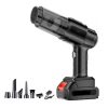 Aspirator Auto 6 in 1, pentru Casa, Masina, Calculator, Birou, Putere 100W, Eficienta Mare, Functii de Aspirare, Suflare, Vidare, Filtru HEPA, Perie Detailing, Negru - imagine 4