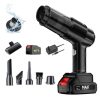 Aspirator Auto 6 in 1, pentru Casa, Masina, Calculator, Birou, Putere 100W, Eficienta Mare, Functii de Aspirare, Suflare, Vidare, Filtru HEPA, Perie Detailing, Negru