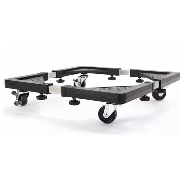 Suport NEGRU reglabil cu roti pentru electrocasnice - imagine 2