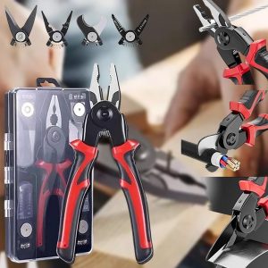Set Multifunctional 5 in 1, Patent, Dezizolator, Cleste, Sertizat si Foarfeca , Kit Complet pentru Lucrari Electrice