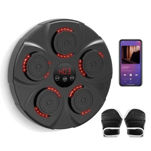 Aparat de box Smart cu muzica si lumina LED - imagine 4