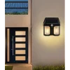 Pachet 2 x Lampa solara de perete dubla cu Senzor de miscare si 3 moduri iluminare - imagine 6
