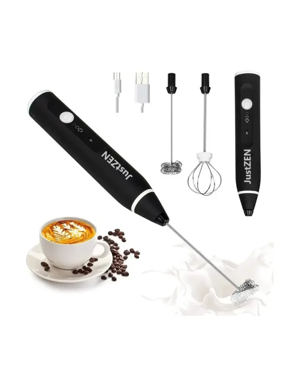 Mixer frappe cu 2 capete, 3 trepte de viteza,acumulator reincarcabil USB super portabil