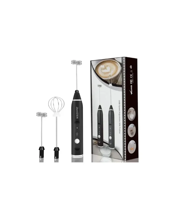 Mixer frappe cu 2 capete, 3 trepte de viteza,acumulator reincarcabil USB super portabil - imagine 12