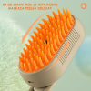 Perie cu aburi pentru masaj, pentru caini si pisici, ideala pentru descurcarea blanitei, cu pulverizare, rezervor de apa si incarcare USB - imagine 5