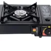 Aragaz portabil camping, aprindere automata, negru - imagine 10