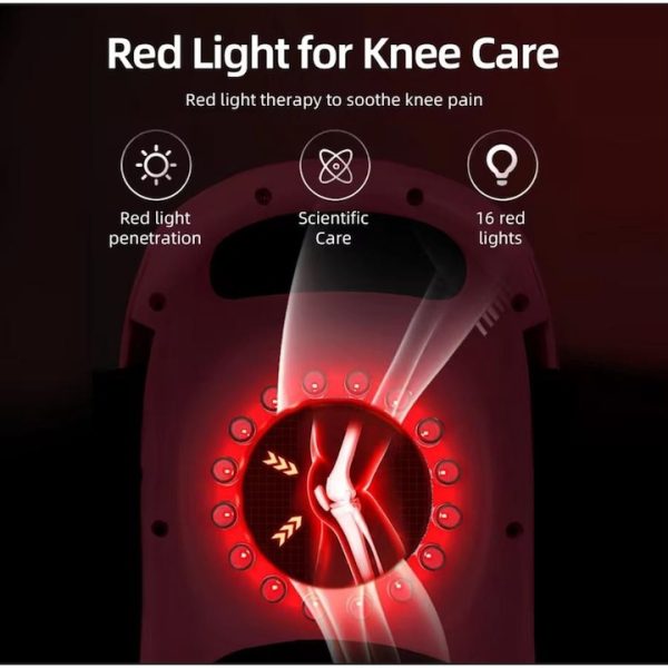 Aparat De Masaj Pentru Genunchi, Tehnologie Laser, Ecran Tactil, 3 Intensitati Incalzire si Vibratii - imagine 4