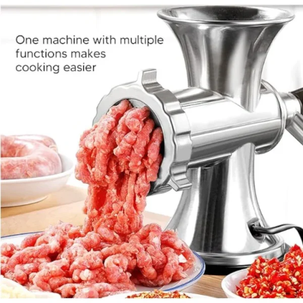Masina de tocat manuala, multifunctionala, inox, set accesorii, fixare ventuza - imagine 2