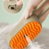 Perie cu aburi pentru masaj, pentru caini si pisici, ideala pentru descurcarea blanitei, cu pulverizare, rezervor de apa si incarcare USB - imagine 8