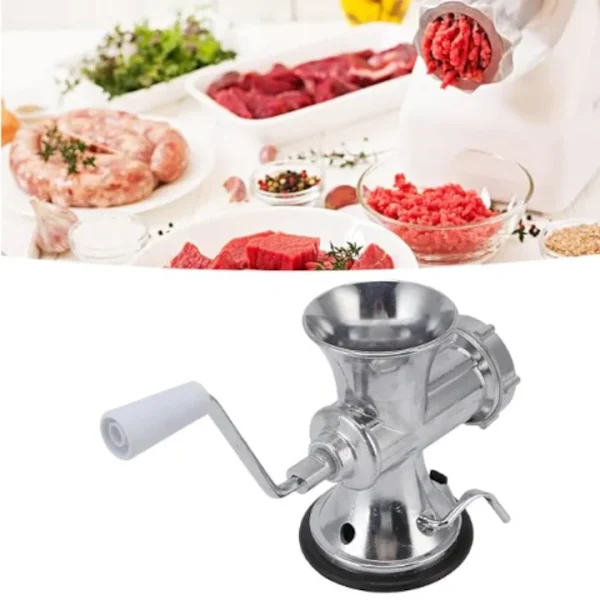 Masina de tocat manuala, multifunctionala, inox, set accesorii, fixare ventuza - imagine 3