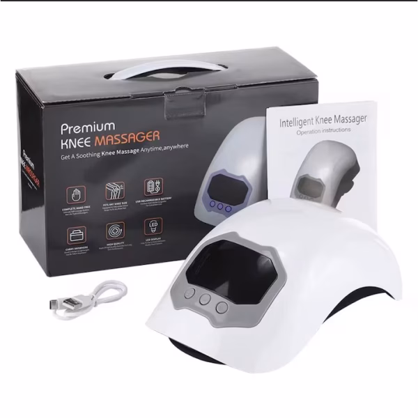 Aparat De Masaj Pentru Genunchi, Tehnologie Laser, Ecran Tactil, 3 Intensitati Incalzire si Vibratii