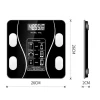 Cantar de Baie Corporal Smart Digital, Conectare Bluetooth, Afisaj LCD, Greutate Maxima 180 KG, Indice de Masa Corporala, Negru - imagine 6