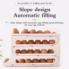 Suport pentru oua cu rulare automata, 4 straturi, alb, pentru 30 oua，pentru frigider - imagine 6