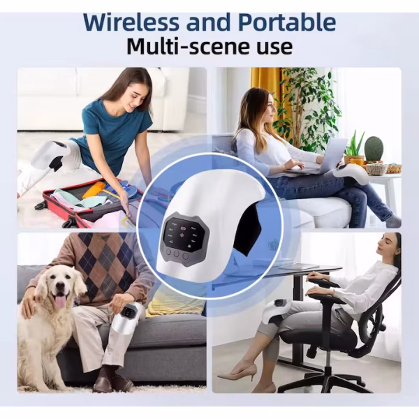 Aparat De Masaj Pentru Genunchi, Tehnologie Laser, Ecran Tactil, 3 Intensitati Incalzire si Vibratii - imagine 9