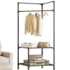 Etajera de colt cu raft si suport umerase pentru living/dormitor - imagine 2