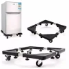 Suport NEGRU reglabil cu roti pentru electrocasnice